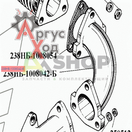 238НБ-1008042-Б Труба подводящая левая